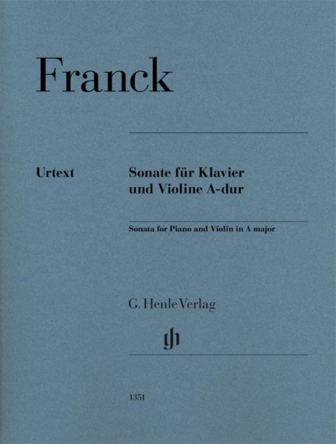 Sonate für Klavier und Violine A-dur - César Franck