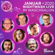 Cover-Bild zum Titel 'NightWash Live, Januar 2020' von 'Serkan Ates-Stein, Lara Ermer, Thorsten Bär, Friedemann Weise, Falk Pyrczek'