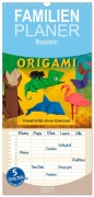 Cover-Bild zum Titel 'Familienplaner 2027 - ORIGAMI - Kreativität ohne Grenzen mit 5 Spalten (Wandkalender, 21 x 45 cm) CALVENDO' von 'Marion Krätschmer'