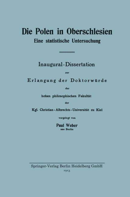 Die Polen in Oberschlesien - Paul Weber