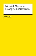 Cover-Bild zum Titel 'Also sprach Zarathustra' von 'Friedrich Nietzsche'