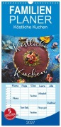 Cover-Bild zum Titel 'Familienplaner 2027 - Köstliche Kuchen mit 5 Spalten (Wandkalender, 21 x 45 cm) CALVENDO' von 'Sf'