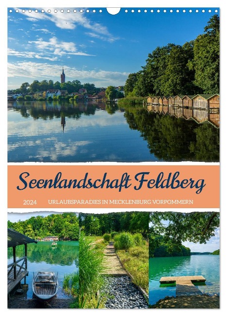 Seenlandschaft Feldberg (Wandkalender 2024 DIN A3 hoch), CALVENDO Monatskalender - Kerstin Waurick
