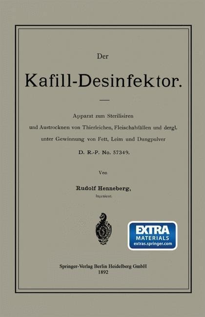 Der Kafill-Desinfektor - Rudolf Henneberg