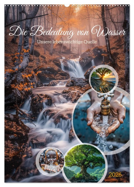 Die Bedeutung von Wasser (Wandkalender 2026 DIN A2 hoch), CALVENDO Monatskalender - Steffen Gierok-Latniak