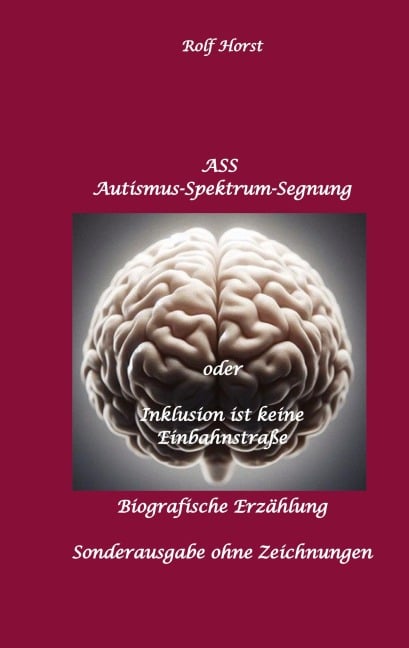ASS Autismus-Spektrums-Segnung - Inklusion ist keine Einbahnstraße: hochfunktionaler Autismus, Mobbing, Trauma, Sucht, Häusliche Gewalt, Psychotherapie, Umzug, Inklusion, Katholische Kirche, Zen - Rolf Horst
