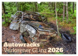 Cover-Bild zum Titel 'Autowracks - Verlorener Glanz 2026 (Wandkalender 2026 DIN A3 quer), CALVENDO Monatskalender' von 'Thomas Riegler'
