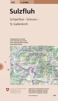 Swisstopo 1 : 25 000 Sulzfluh - 