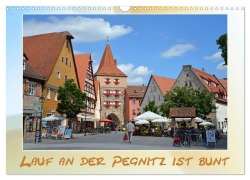 Cover-Bild zum Titel 'Lauf an der Pegnitz ist bunt (Wandkalender 2025 DIN A3 quer), CALVENDO Monatskalender' von 'Katrin Hubner'