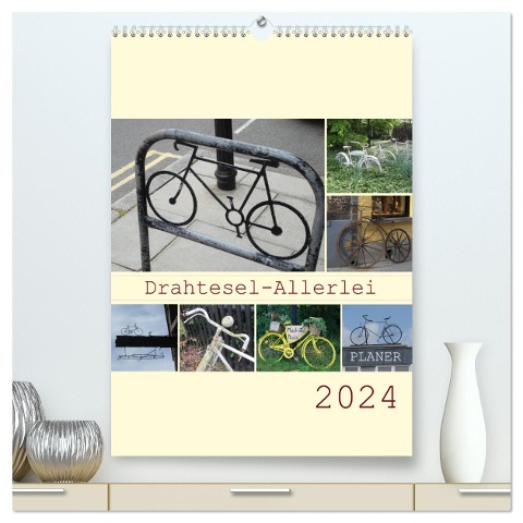 Drahtesel-Allerlei / Planer (hochwertiger Premium Wandkalender 2024 DIN A2 hoch), Kunstdruck in Hochglanz - Angelika Keller
