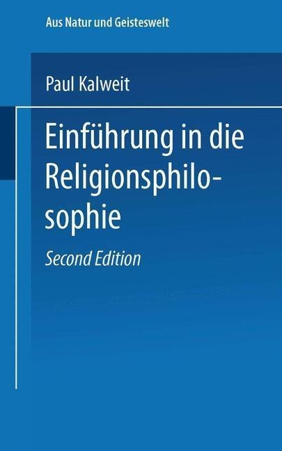 Einführung in die Religionsphilosophie - Paul Kalweit