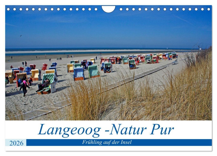 Langeoog - Natur Pur (Wandkalender 2026 DIN A4 quer), CALVENDO Monatskalender - Claudia Kleemann