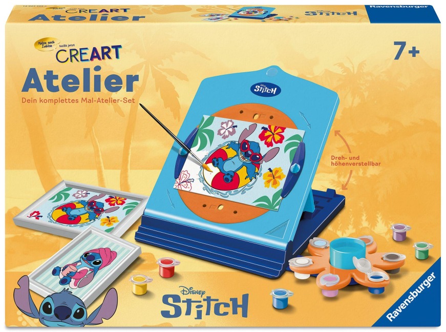 CreArt, Malen nach Zahlen Kinder - Atelier Disney Stitch - 