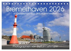 Cover-Bild zum Titel 'Bremerhaven 2026. Impressionen aus den Havenwelten (Tischkalender 2026 DIN A5 quer), CALVENDO Monatskalender' von 'Steffani Lehmann'