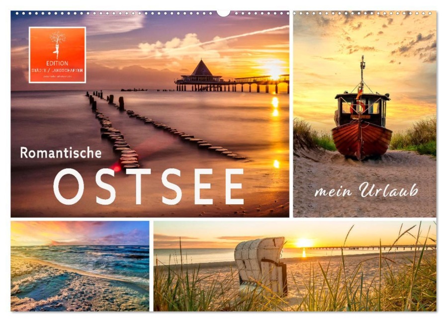 Romantische Ostsee - mein Urlaub (Wandkalender 2025 DIN A2 quer), CALVENDO Monatskalender - Peter Roder