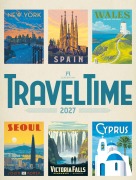 Cover-Bild zum Titel 'Travel Time Plakate-Kalender 2027' von 'Ackermann Kunstverlag GmbH'