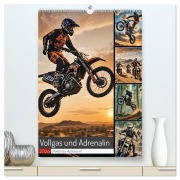 Cover-Bild zum Titel 'Vollgas und Adrenalin - Motocross-Action pur! (hochwertiger Premium Wandkalender 2026 DIN A2 hoch), Kunstdruck in Hochglanz' von 'Andreas Spreider'