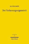 Cover-Bild zum Titel 'Der Verfassungsorganstreit' von 'Rainer Grote'