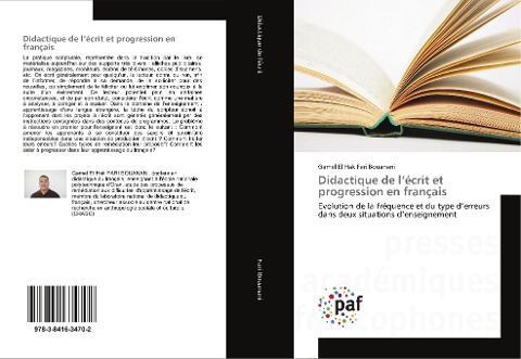 Didactique de l'écrit et progression en français - Gamel El Hak Fari Bouanani