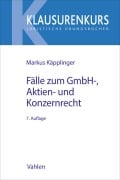 Cover-Bild zum Titel 'Fälle zum GmbH-, Aktien- und Konzernrecht' von 'Markus Käpplinger'