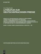Cover-Bild zum Titel '124563-136875. Biographische Literatur. I - Me' von 'Gert Hagelweide'