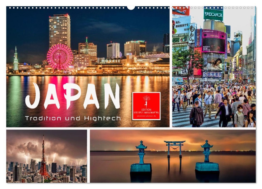 Japan - Tradition und Hightech (Wandkalender 2026 DIN A2 quer), CALVENDO Monatskalender - Peter Roder