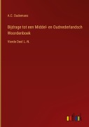 Cover-Bild zum Titel 'Bijdrage tot een Middel- en Oudnederlandsch Woordenboek' von 'A. C. Oudemans'