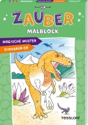 Cover-Bild zum Titel 'Zaubermalblock. Magische Muster. Dinosaurier' von ''