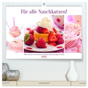 Für alle Naschkatzen! Süße Desserts und bunte Leckereien für das ganze Jahr! (hochwertiger Premium Wandkalender 2026 DIN A2 quer), Kunstdruck in Hochglanz - Rose Hurley