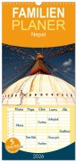 Cover-Bild zum Titel 'Familienplaner 2026 - Nepal mit 5 Spalten (Wandkalender, 21 x 45 cm) CALVENDO' von 'Peter Schickert'