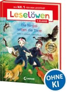 Cover-Bild zum Titel 'Leselöwen 1. Klasse - Die Ninjas retten die Tiere' von 'Stütze & Vorbach'