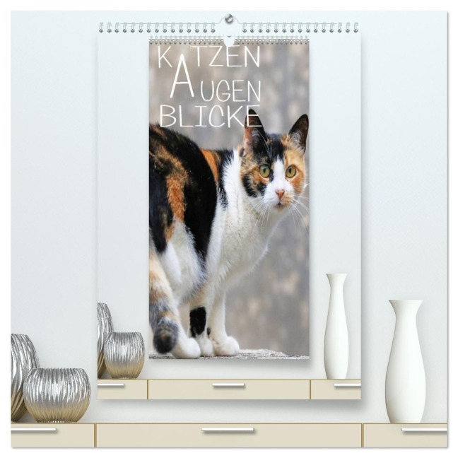 KATZEN AUGEN BLICKE (hochwertiger Premium Wandkalender 2026 DIN A2 hoch), Kunstdruck in Hochglanz - Reinhard Sock