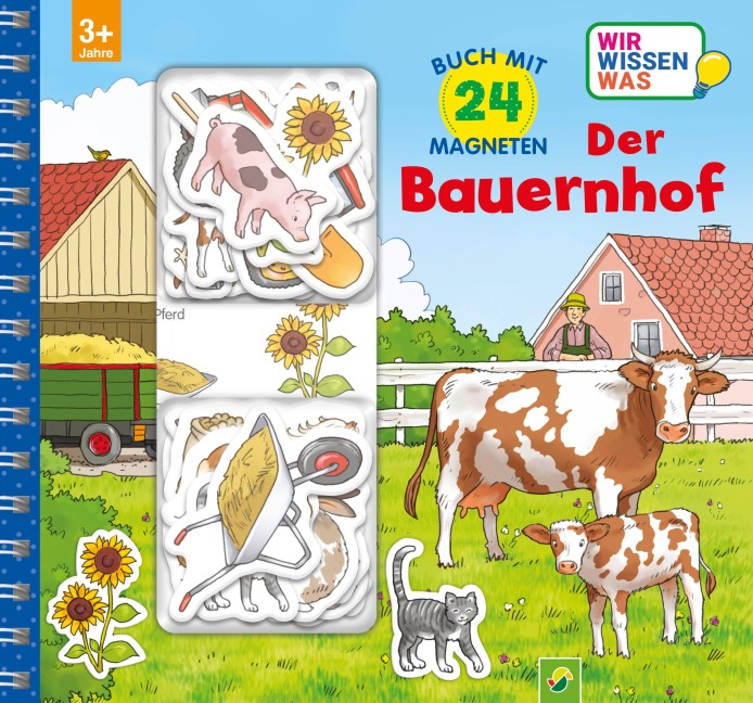 Der Bauernhof Magnetbuch mit 24 Magneten - 