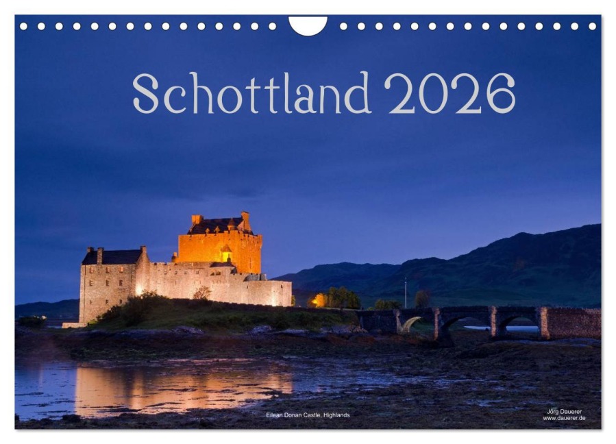 Schottland (Wandkalender 2026 DIN A4 quer), CALVENDO Monatskalender - Jörg Dauerer