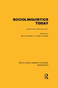 Cover-Bild zum Titel 'Sociolinguistics Today (RLE Linguistics C: Applied Linguistics)' von ''