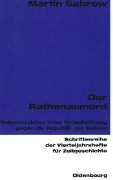 Cover-Bild zum Titel 'Der Rathenaumord' von 'Martin Sabrow'