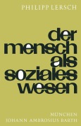 Cover-Bild zum Titel 'Der Mensch Als Soziales Wesen' von 'P. Lersch'