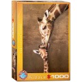 Giraffenmutterkuss 1000 Teile - 