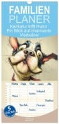 Cover-Bild zum Titel 'Familienplaner 2027 - Karikatur trifft Hund. Ein Blick auf charmante Vierbeiner mit 5 Spalten (Wandkalender, 21 x 45 cm) CALVENDO' von 'Rose Hurley'