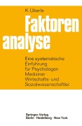 Cover-Bild zum Titel 'Faktorenanalyse' von 'K. Überla'