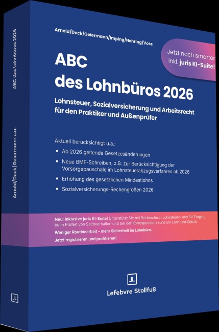 ABC des Lohnbüros 2026 - Andreas Imping, Wolfgang Deck, Kai Nehring, Andreas Arnold, Rainer Voss