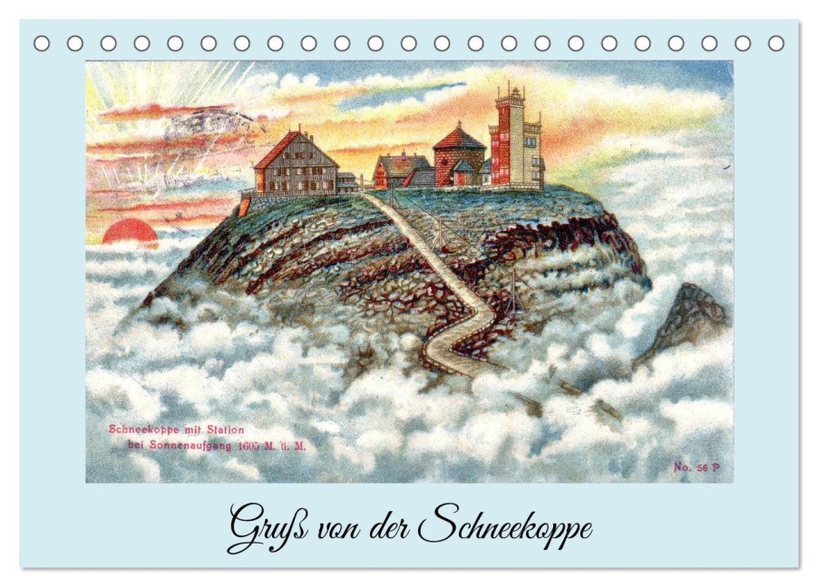Gruß von der Schneekoppe (Tischkalender 2026 DIN A5 quer), CALVENDO Monatskalender - Henning von Löwis of Menar