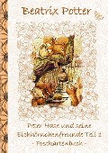 Cover-Bild zum Titel 'Peter Hase und seine Eichhörnchenfreunde Teil 1' von 'Beatrix Potter, Elizabeth M. Potter'