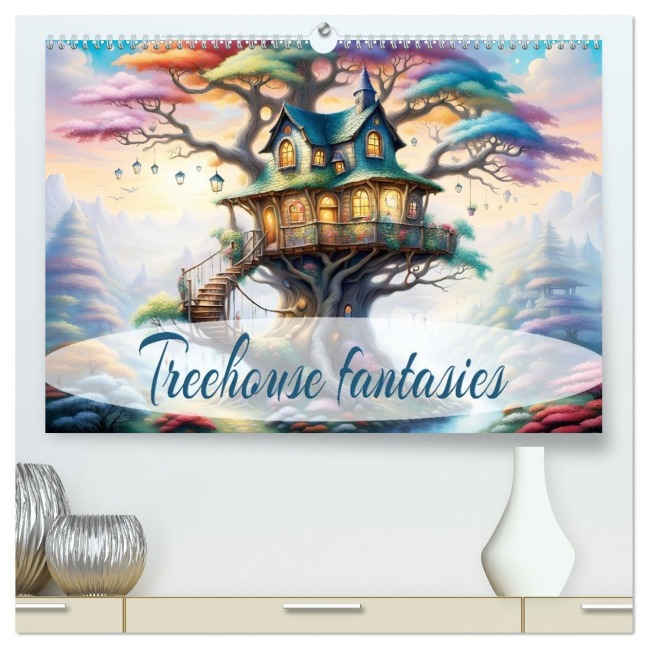 Treehouse fantasies (High Quality Premium Wall Calendar 2026 DIN A2 landscape),CALVENDO 12 Month Wall Calendar - Dusanka Djeric
