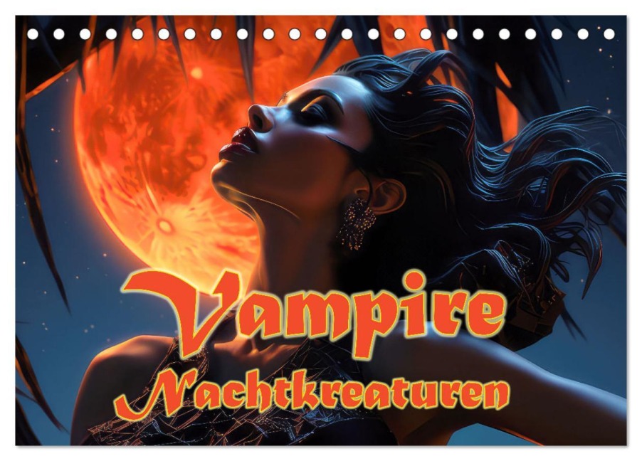 Vampire Nachtkreaturen (Tischkalender 2026 DIN A5 quer), CALVENDO Monatskalender - Liselotte Brunner-Klaus