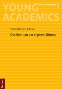 Cover-Bild zum Titel 'Das Recht an der eigenen Stimme' von 'Christoph Engel-Bunsas'