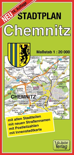 Stadtplan Chemnitz 1 : 20 000 - 