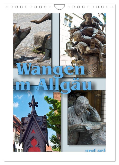 Wangen im Allgäu und seine schönen Brunnen (Wandkalender 2026 DIN A4 hoch), CALVENDO Monatskalender - Walter J. Richtsteig