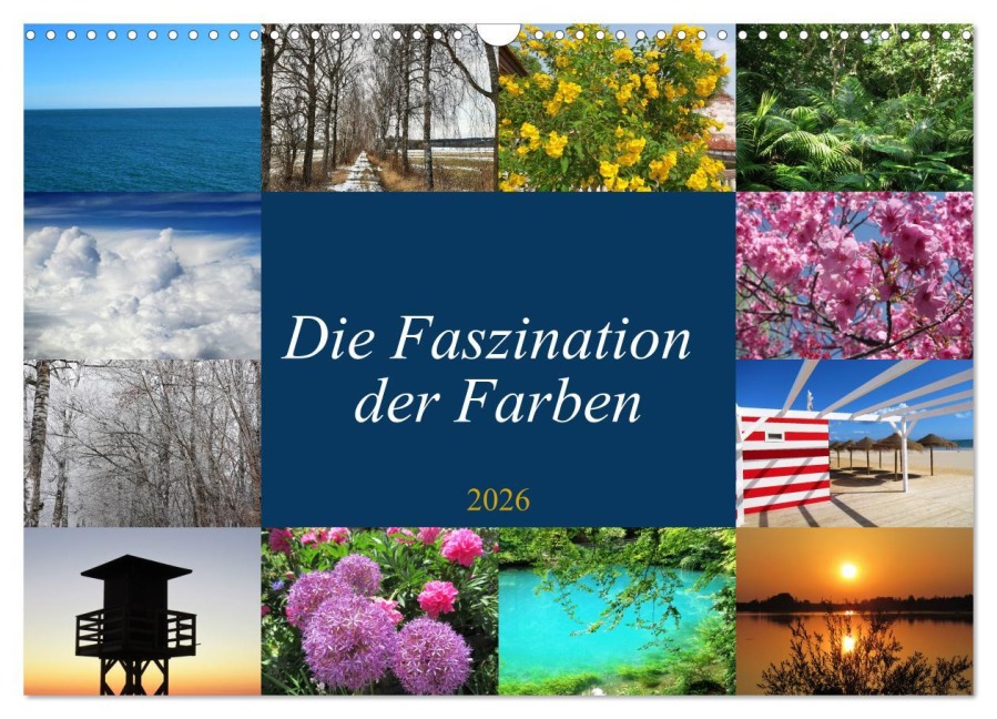 Die Faszination der Farben (Wandkalender 2026 DIN A3 quer), CALVENDO Monatskalender - Martin Gillner