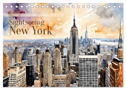 Cover-Bild zum Titel 'Sightseeing New York (Tischkalender 2026 DIN A5 quer), CALVENDO Monatskalender' von 'Claudia Kleemann'